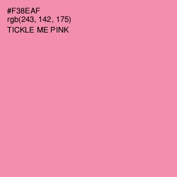 #F38EAF - Tickle Me Pink Color Image