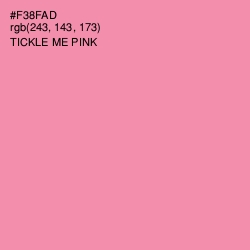 #F38FAD - Tickle Me Pink Color Image