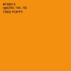 #F39010 - Tree Poppy Color Image