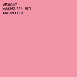 #F393A7 - Mauvelous Color Image