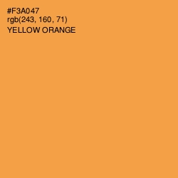 #F3A047 - Yellow Orange Color Image