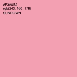 #F3A0B2 - Sundown Color Image