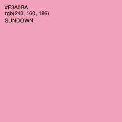 #F3A0BA - Sundown Color Image