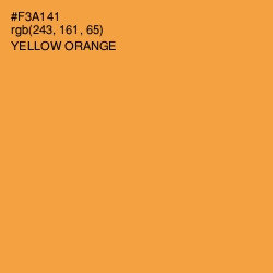 #F3A141 - Yellow Orange Color Image
