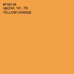 #F3A146 - Yellow Orange Color Image