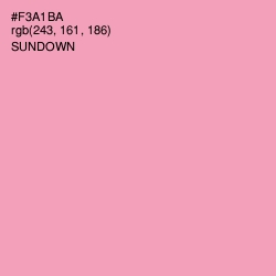 #F3A1BA - Sundown Color Image