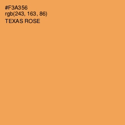 #F3A356 - Texas Rose Color Image