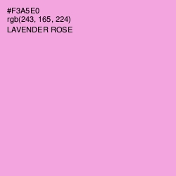 #F3A5E0 - Lavender Rose Color Image