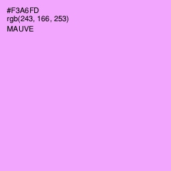 #F3A6FD - Mauve Color Image