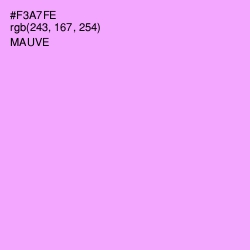 #F3A7FE - Mauve Color Image