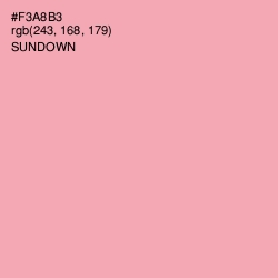 #F3A8B3 - Sundown Color Image