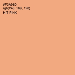 #F3A980 - Hit Pink Color Image