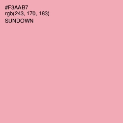 #F3AAB7 - Sundown Color Image