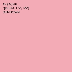 #F3ACB6 - Sundown Color Image