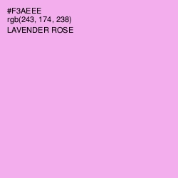 #F3AEEE - Lavender Rose Color Image