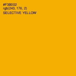 #F3B002 - Selective Yellow Color Image