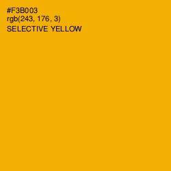 #F3B003 - Selective Yellow Color Image