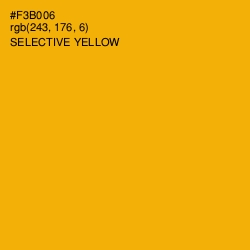 #F3B006 - Selective Yellow Color Image