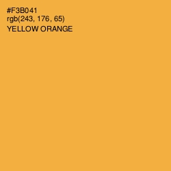 #F3B041 - Yellow Orange Color Image