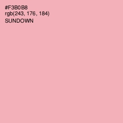 #F3B0B8 - Sundown Color Image