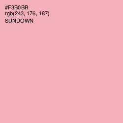 #F3B0BB - Sundown Color Image