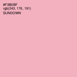 #F3B0BF - Sundown Color Image