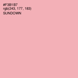 #F3B1B7 - Sundown Color Image