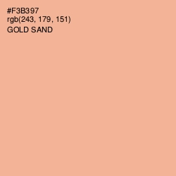 #F3B397 - Gold Sand Color Image