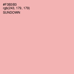 #F3B3B3 - Sundown Color Image