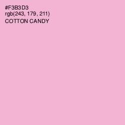 #F3B3D3 - Cotton Candy Color Image