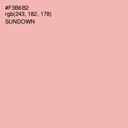 #F3B6B2 - Sundown Color Image