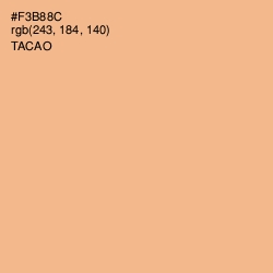 #F3B88C - Tacao Color Image