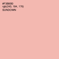 #F3B8B0 - Sundown Color Image