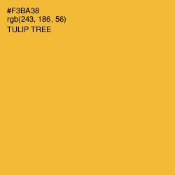 #F3BA38 - Tulip Tree Color Image