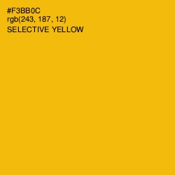 #F3BB0C - Selective Yellow Color Image
