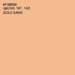 #F3BB8E - Gold Sand Color Image