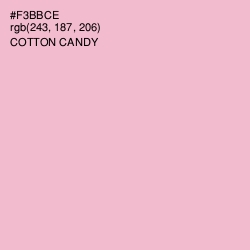 #F3BBCE - Cotton Candy Color Image