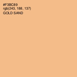 #F3BC89 - Gold Sand Color Image