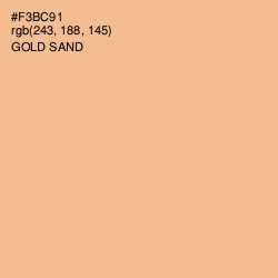 #F3BC91 - Gold Sand Color Image