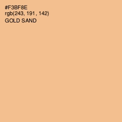 #F3BF8E - Gold Sand Color Image
