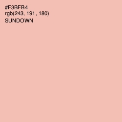 #F3BFB4 - Sundown Color Image