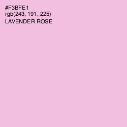 #F3BFE1 - Lavender Rose Color Image