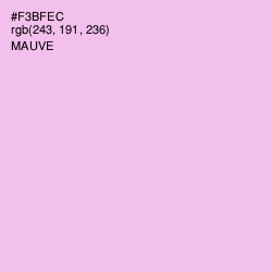 #F3BFEC - Mauve Color Image
