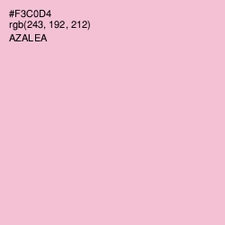 #F3C0D4 - Azalea Color Image