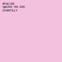 #F3C1DE - Chantilly Color Image