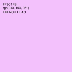 #F3C1FB - French Lilac Color Image