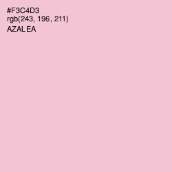 #F3C4D3 - Azalea Color Image