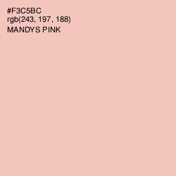 #F3C5BC - Mandys Pink Color Image