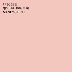 #F3C6BE - Mandys Pink Color Image