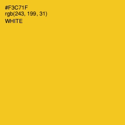 #F3C71F - Lightning Yellow Color Image